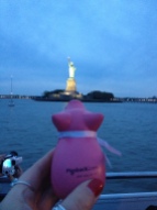 Mr Piggy watch that Liberty Lady - NYC May 2014