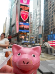 Mr Piggy in Time Square - NYC May 2014